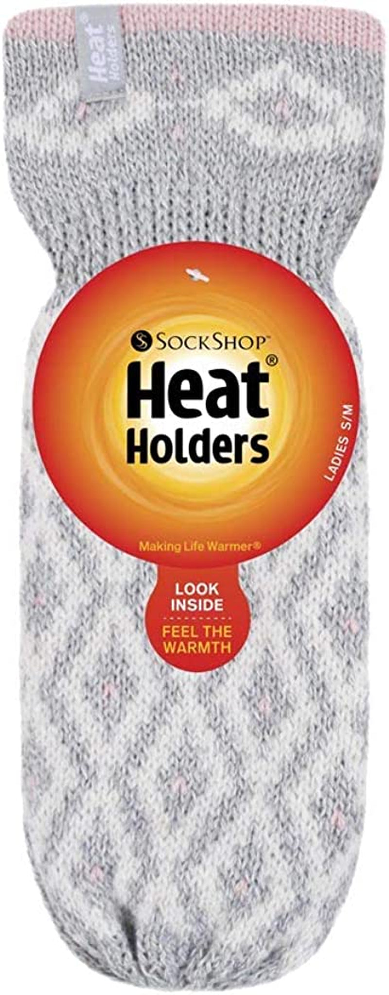 Heat Holders - Womens Warm Fleece Lined Thermal Cold Weather Knit Winter Mittens Apparel & Accessories > Clothing Accessories > Gloves & Mittens HEAT HOLDERS   