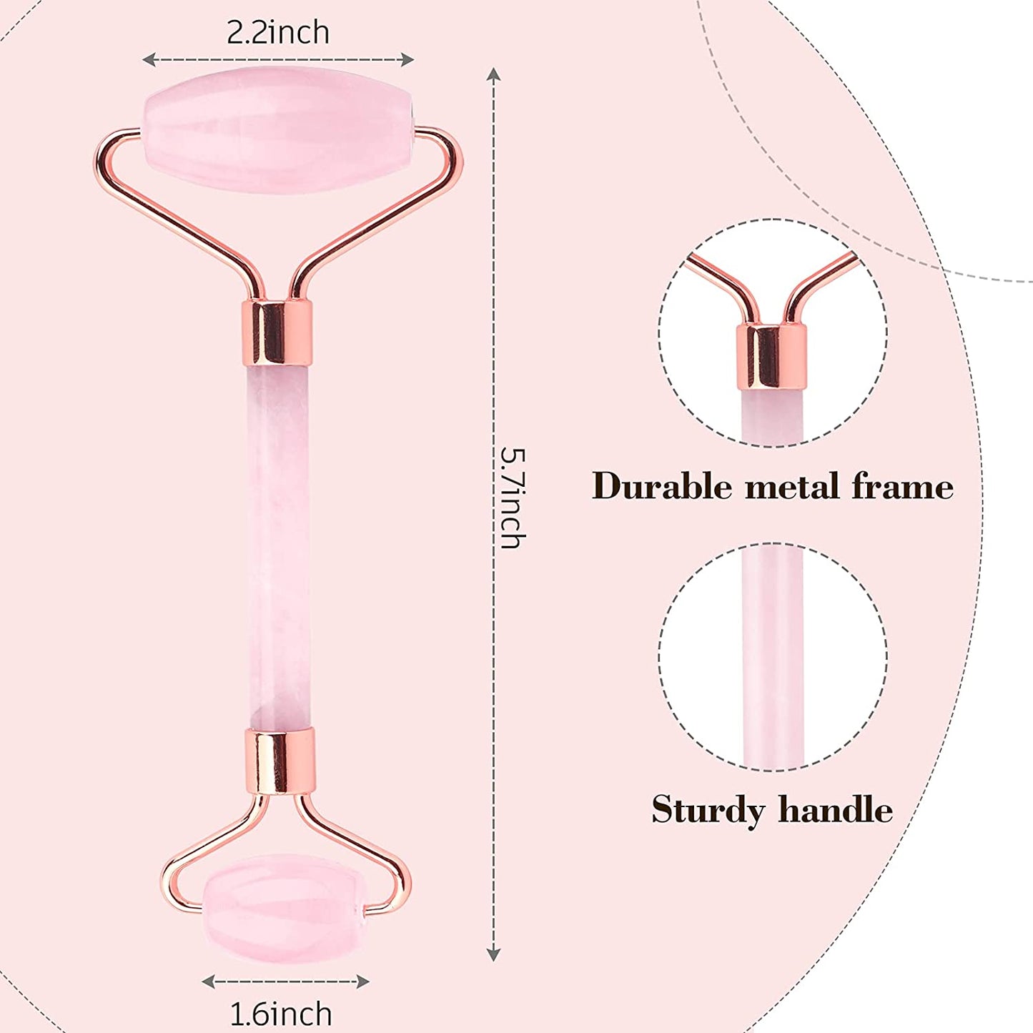 Jade Roller & Gua Sha Set, Bearkig Jade Roller for Face, Anti-Aging Rose Quartz Face Roller for Skin Care, Beauty Facial Roller Massager Tools for Face, Eye, Neck, Reduce Wrinkle & Dark Circle Health & Beauty > Personal Care > Cosmetics > Cosmetic Tools > Skin Care Tools BearKig   