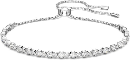 SWAROVSKI Subtle Bracelet Jewelry Collection, Clear Crystals Apparel & Accessories > Jewelry > Bracelets SWAROVSKI Rhodium Tone Bolo Closure  