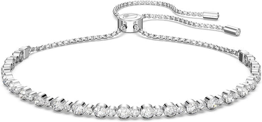 SWAROVSKI Subtle Bracelet Jewelry Collection, Clear Crystals Apparel & Accessories > Jewelry > Bracelets SWAROVSKI Rhodium Tone Bolo Closure  