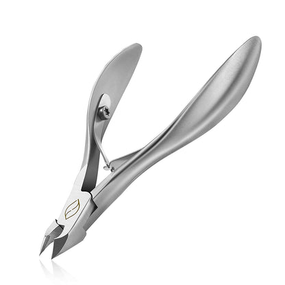 FERYES Cuticle Cutters 1/2 Jaw - Professional Stainless Steel Cuticle Clippers Nail Cuticle Remover Tool, Nail Dead Skin Clipper - BLACK Health & Beauty > Personal Care > Cosmetics > Cosmetic Tools > Nail Tools FERYES Silver  