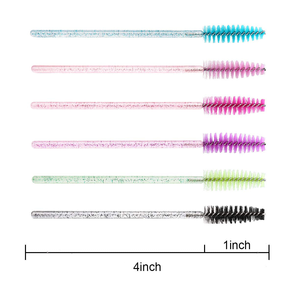 Elisel 300 PCS Disposable Mascara Brushes Crystal Eyelash Brushes Mascara Wands Applicator Eyelash Extensions Makeup Tools Eyebrow Brush (Crystal Multicolor) Health & Beauty > Personal Care > Cosmetics > Cosmetic Tools > Makeup Tools Elisel   