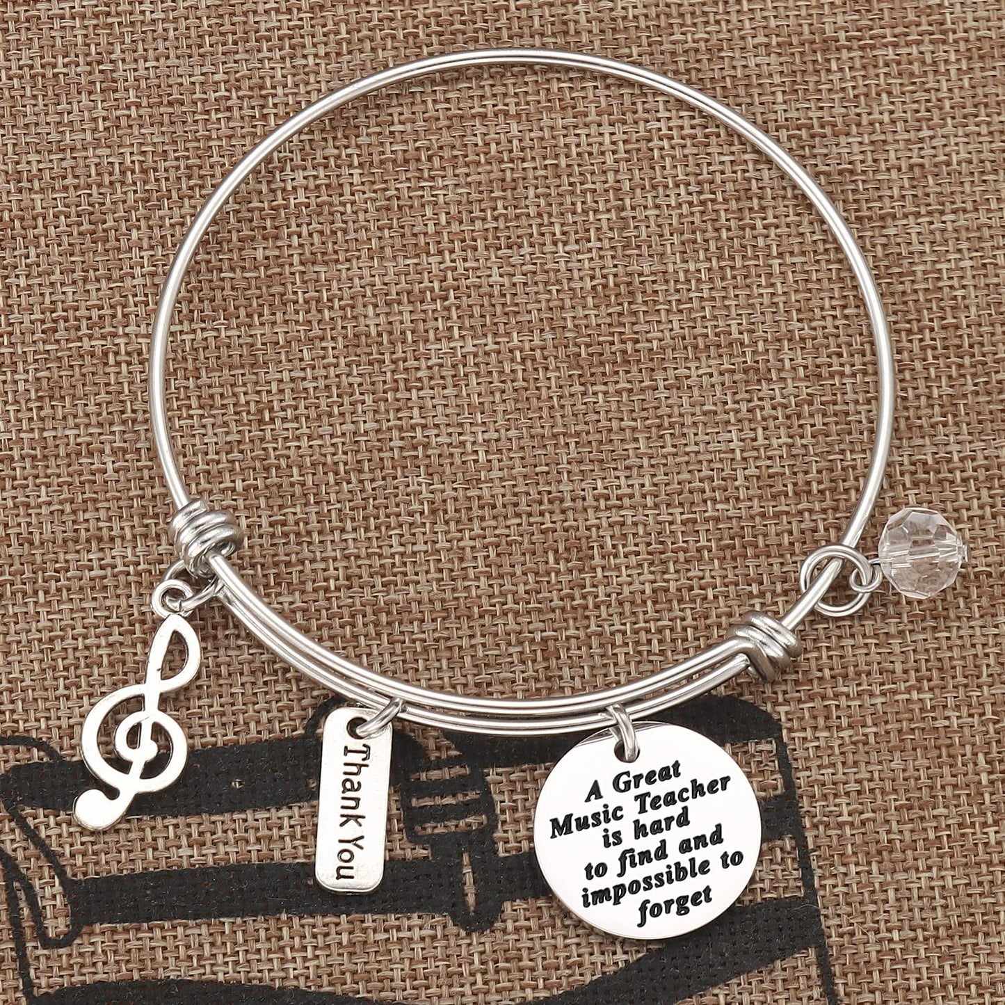 Kivosliviz Music Teacher Bracelet Gifts Piano Teacher Gifts for Women Violin Teacher Appreciation Jewelry Music Teacher Bracelet Apparel & Accessories > Jewelry > Bracelets Anrrion   
