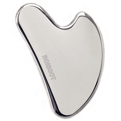 ROISOOT Upgrade Gua Sha Stainless Steel Tool for Face, Massage Scraper for Facial Skin Care (Metallic Luster) Health & Beauty > Personal Care > Cosmetics > Cosmetic Tools > Skin Care Tools ROISOOT Metallic Luster  