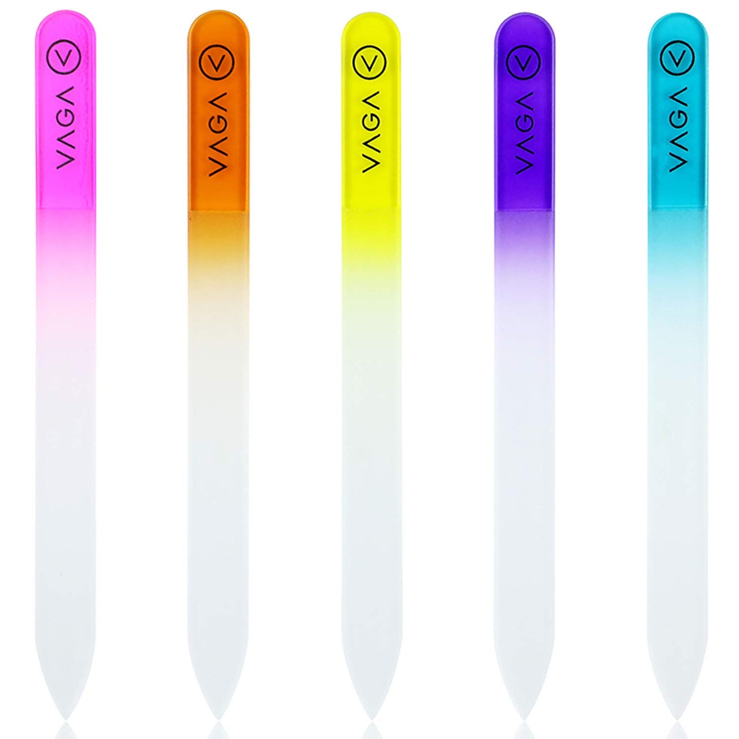VAGA Glass Nail File Acrylic Nail Kit Ladies Night Has 9 Professional Manicure Pedicure Kit Crystal Glass Nail Files Set in a Case. Crystal Nail Strengthener Fingernail Tool Kit Are a Perfect Gift Health & Beauty > Personal Care > Cosmetics > Cosmetic Tools > Nail Tools VAGA RAINBOW  
