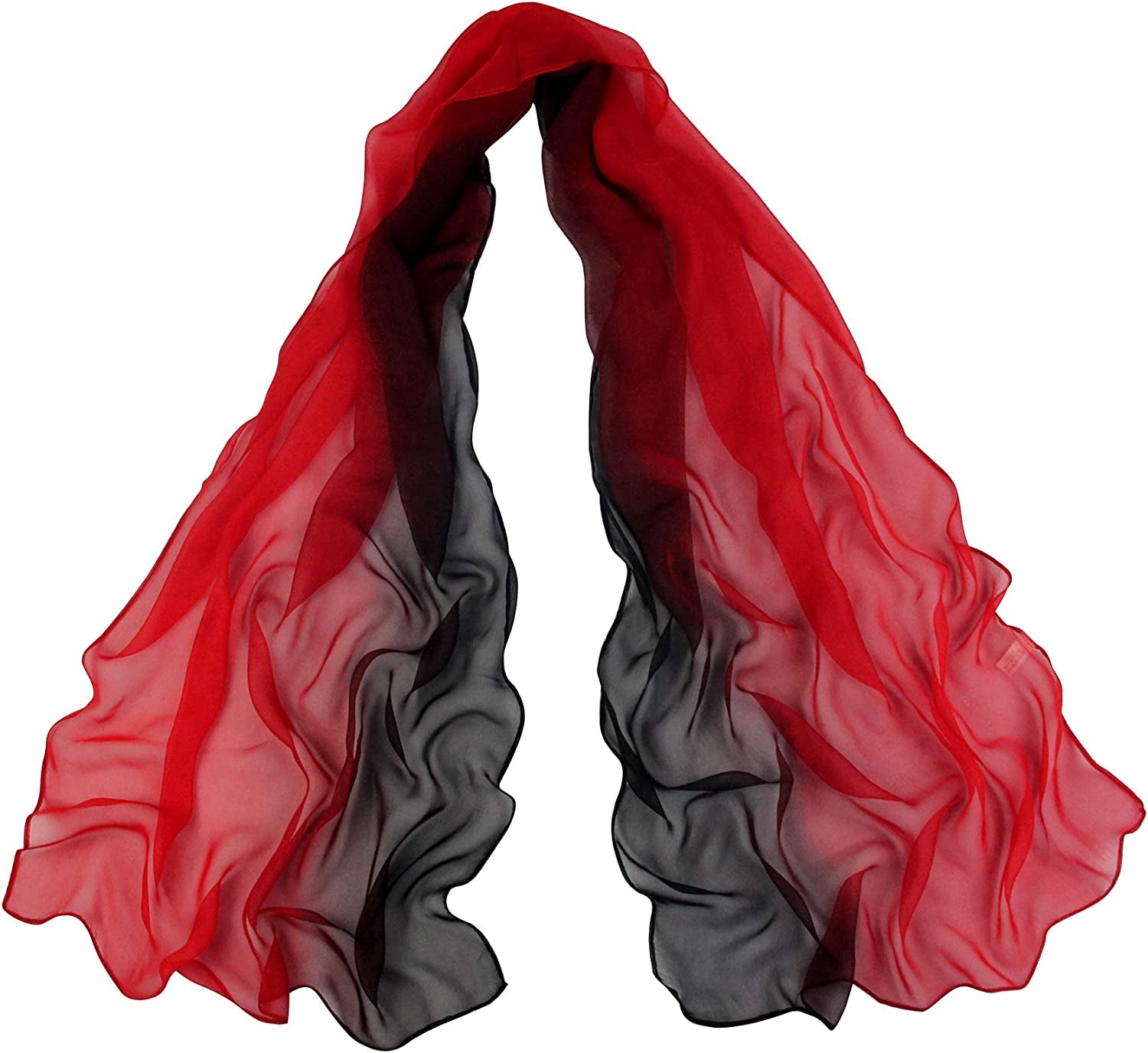 Long Chiffon Sheer Scarf Gradient - Pantonight Shaded Colors Lightweight Scarf for Womens Apparel & Accessories > Clothing Accessories > Scarves & Shawls PANTONIGHT Col 703  