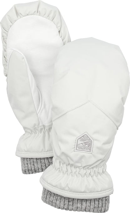 Hestra Womens Warm Gloves: Primaloft Rib Knit Ski and Winter Mittens Apparel & Accessories > Clothing Accessories > Gloves & Mittens Hestra Gloves Ivory 7 