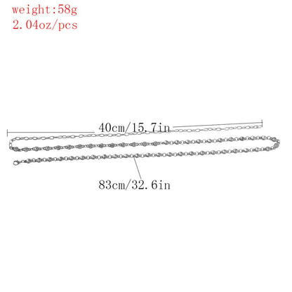 Nicute Boho Rhinestone Belly Chain Waist Chains Summer Crystal Body Jewelry for Women and Girls (Silver) Apparel & Accessories > Jewelry > Body Jewelry Nicute   
