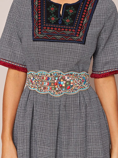Idealway Bohemian Women Belt Ethnic Strech Beaded Adjustable Waist Belly Chain Body Jewelry Apparel & Accessories > Jewelry > Body Jewelry idealway   