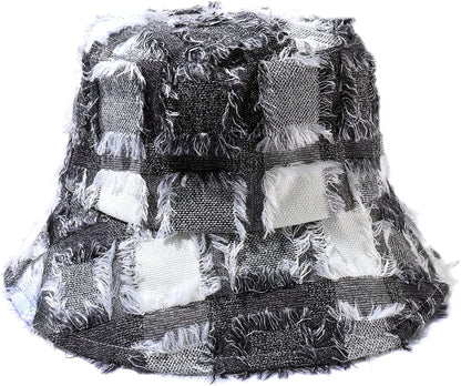 HZEYN Sun Hats for Women Summer Casual Frayed Bucket Hat Beach Vacation Travel Accessories UPF 50+ Apparel & Accessories > Clothing Accessories > Hats HZEYN Gray  