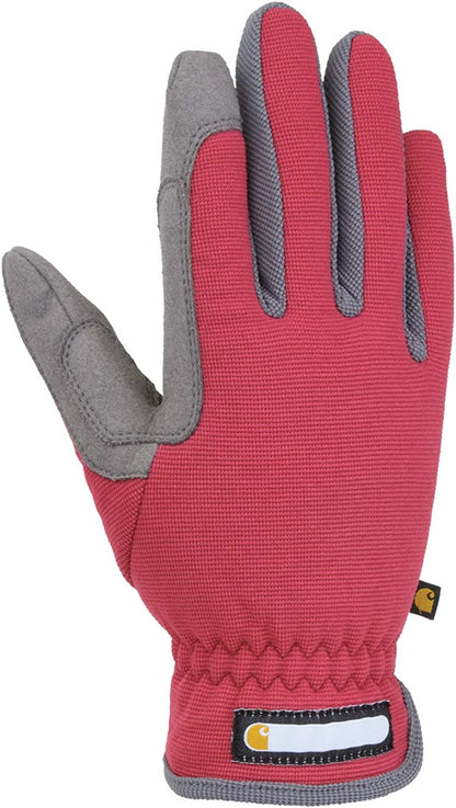 Carhartt Women'S Flex Breathable Spandex Work Glove Apparel & Accessories > Clothing Accessories > Gloves & Mittens Carhartt Wild Rose Grey Medium 