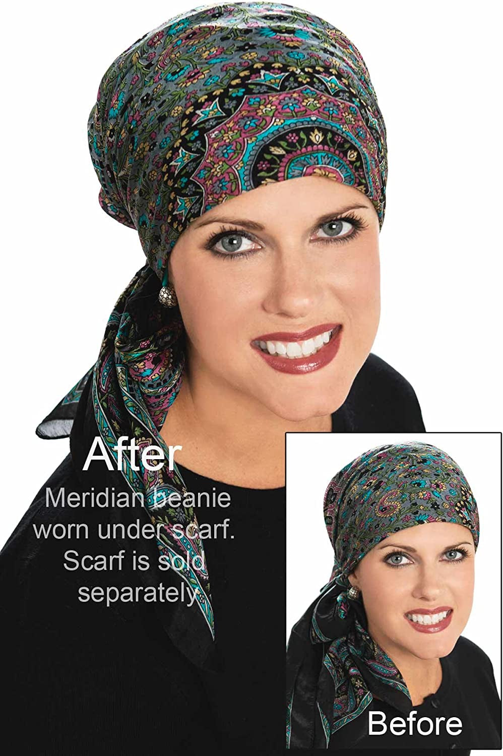 Cardani Meridian Beanie Cap & Volumizer Turban Viscose from Bamboo Hat Apparel & Accessories > Clothing Accessories > Headwear Cardani   