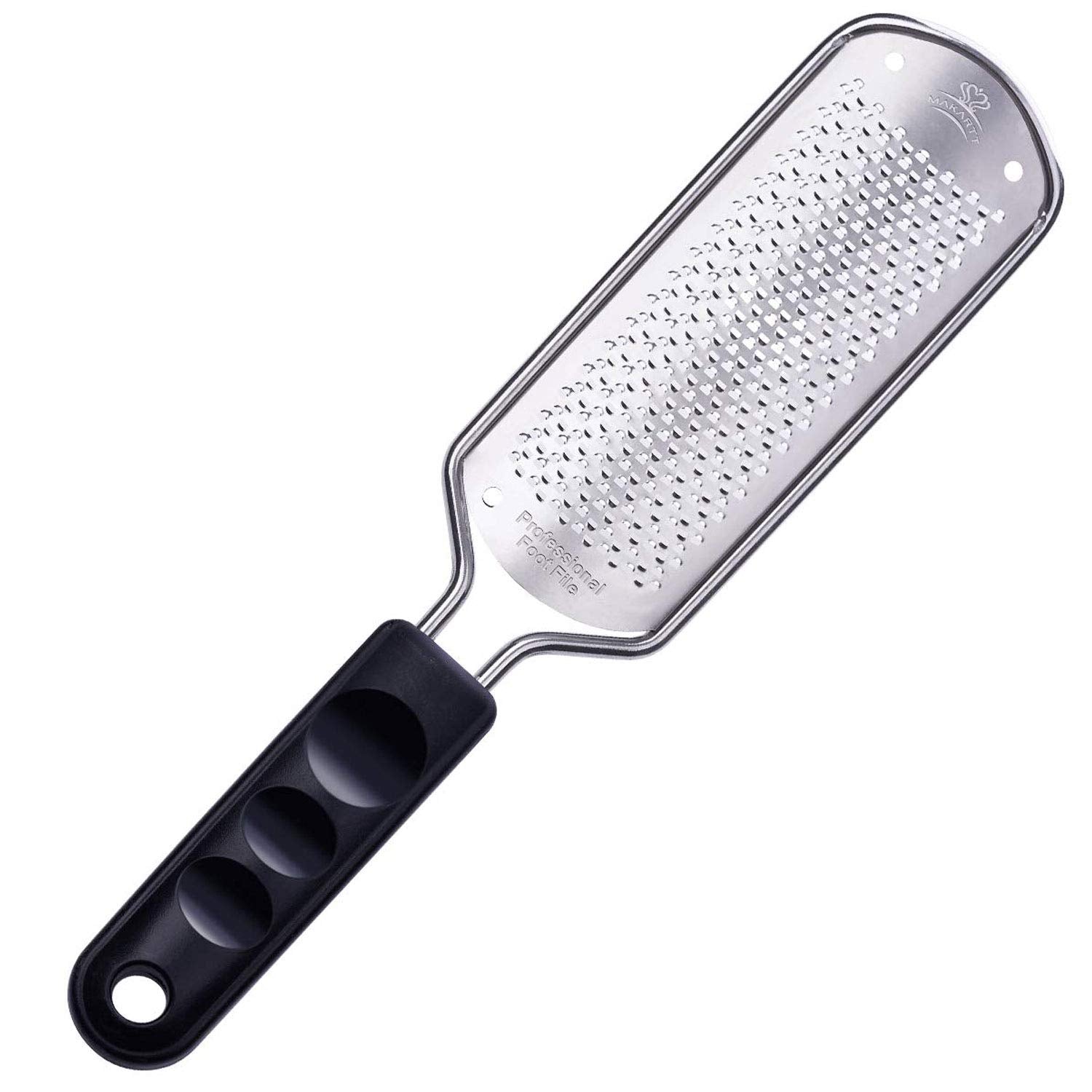 Makartt Callus Remover for Feet Metal Foot Rasp File Professional Colossal Stainless Steel Foot Scrubber Dead Skin Remover Pedicure Supplies for Foot Care, Can Be Used on Both Dry and Wet Feet Health & Beauty > Personal Care > Foot Care Makartt Fine  