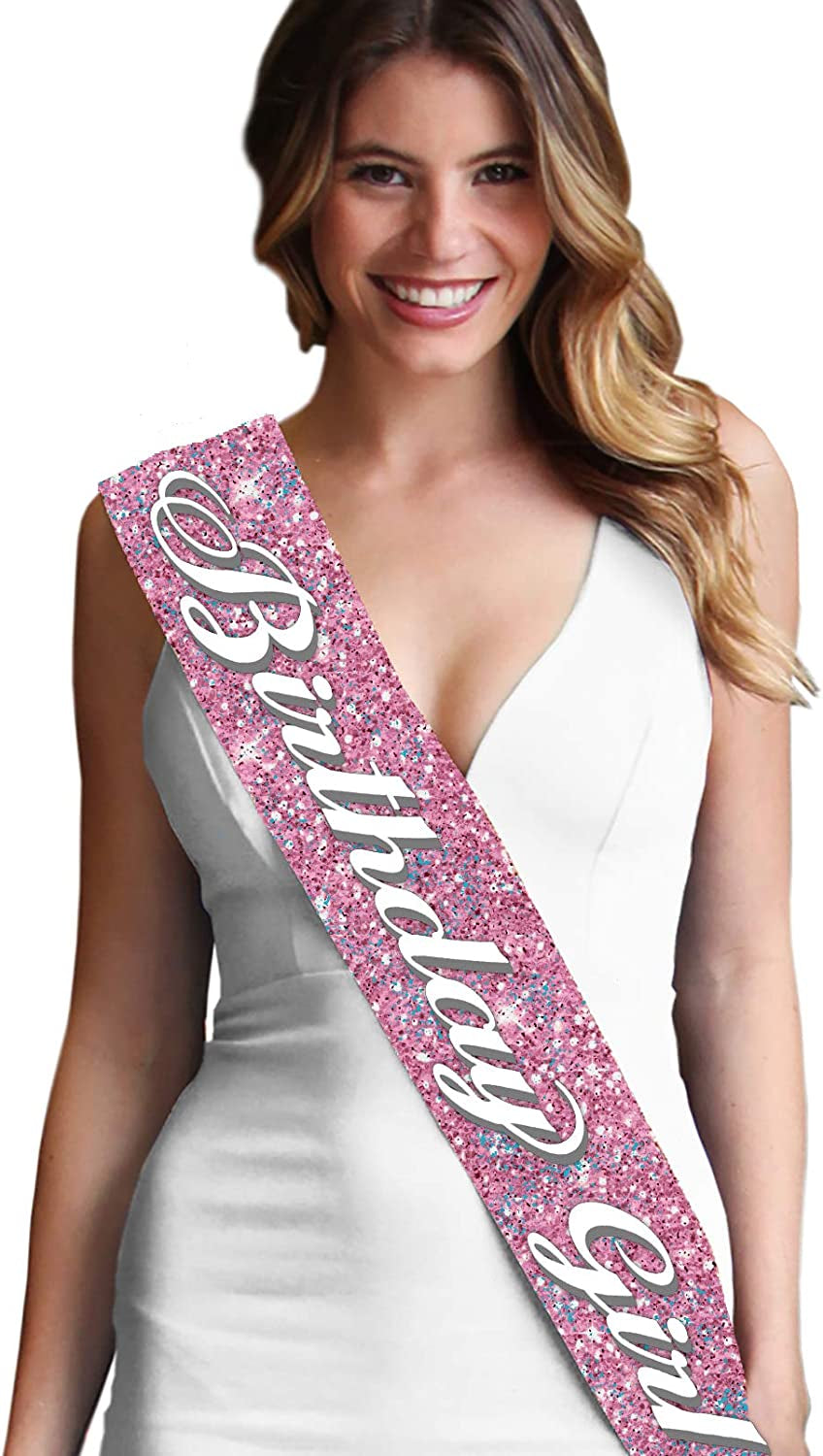 Green Birthday Sash - Flourish Birthday Girl Premium Quality Sash - Birthday Party Decorations & Supplies - Green Sparkle Sash(Bdy GRL) Grn/Sprk Apparel & Accessories > Clothing Accessories > Sashes RhinestoneSash Sparkle Birthday Girl (Lavender)  