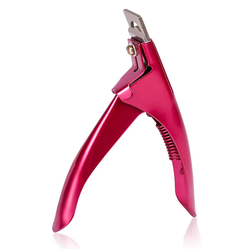 Professional Acrylic False Nail Clippers for Acrylic Nails, Rainbow Nail Tip Cutter Nail Manicure Tool for Salon Home Nail Art Health & Beauty > Personal Care > Cosmetics > Cosmetic Tools > Nail Tools SUMAJU Rose Red  