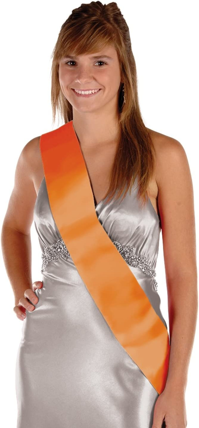 Satin Sash (Yellow) Party Accessory (1 Count) (1/Pkg) Apparel & Accessories > Clothing Accessories > Sashes Beistle Orange  