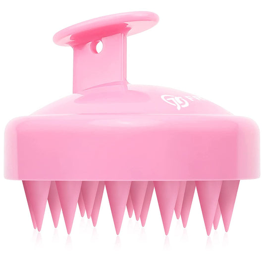 FREATECH Scalp Massager Shampoo Brush with Long & Flexible Silicone Bristles for Hair Care and Head Relaxation, Glide through Hair Easily, Dandruff Removal and Itching Relief, Wet and Dry, Pink Health & Beauty > Personal Care > Hair Care FREATECH Pink  