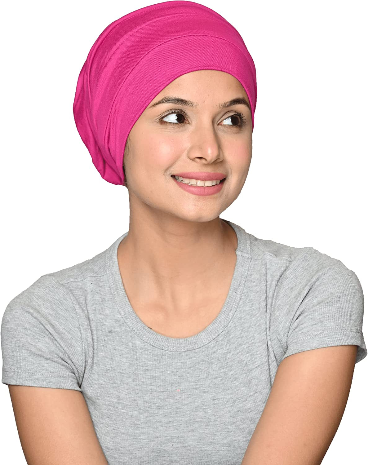 SAKUCHI Chemo Silky Soft Slouchy Snood Bamboo Cap Beanie, for Women Cancer Hair Loss Turban Apparel & Accessories > Clothing Accessories > Headwear SAKUCHI   