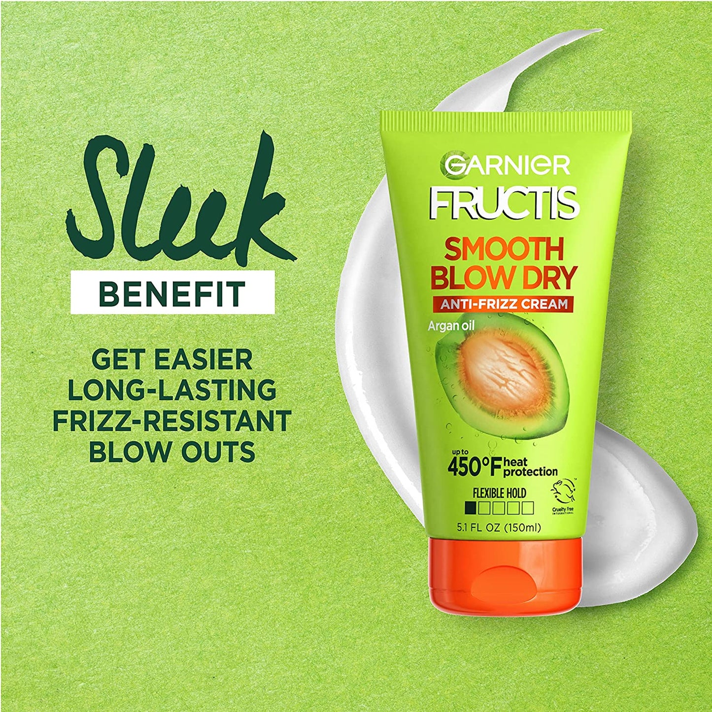 Garnier Hair Care Fructis Style Smooth Blow Dry Anti-Frizz Cream, 2 Count Health & Beauty > Personal Care > Hair Care Garnier   