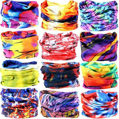 DEMIL 6PCS/8PCS/12PCS Seamless Headband Bandanas Headwear for Men&Women Scarf Apparel & Accessories > Clothing Accessories > Headwear Demil Sports A7(12pcs)  
