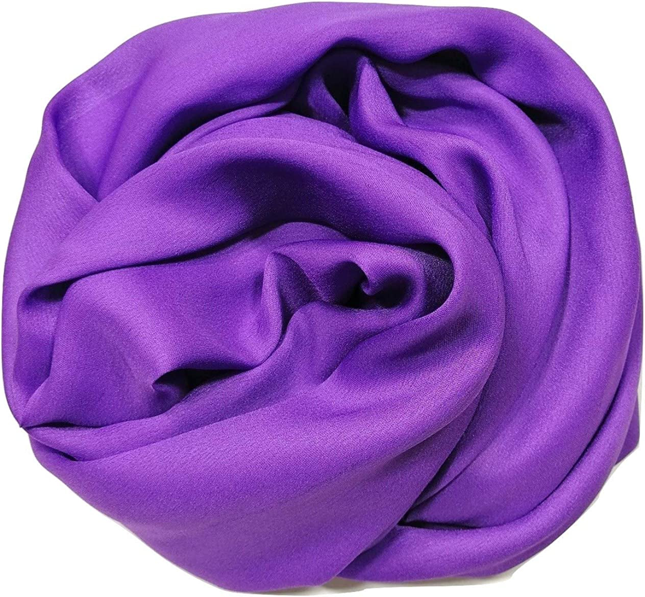 Shanlin Silk Feel Long Satin Patterned & Solid Color Scarves for Women in Gift Box Apparel & Accessories > Clothing Accessories > Scarves & Shawls Shanlin Solid Color: Dark Purple  