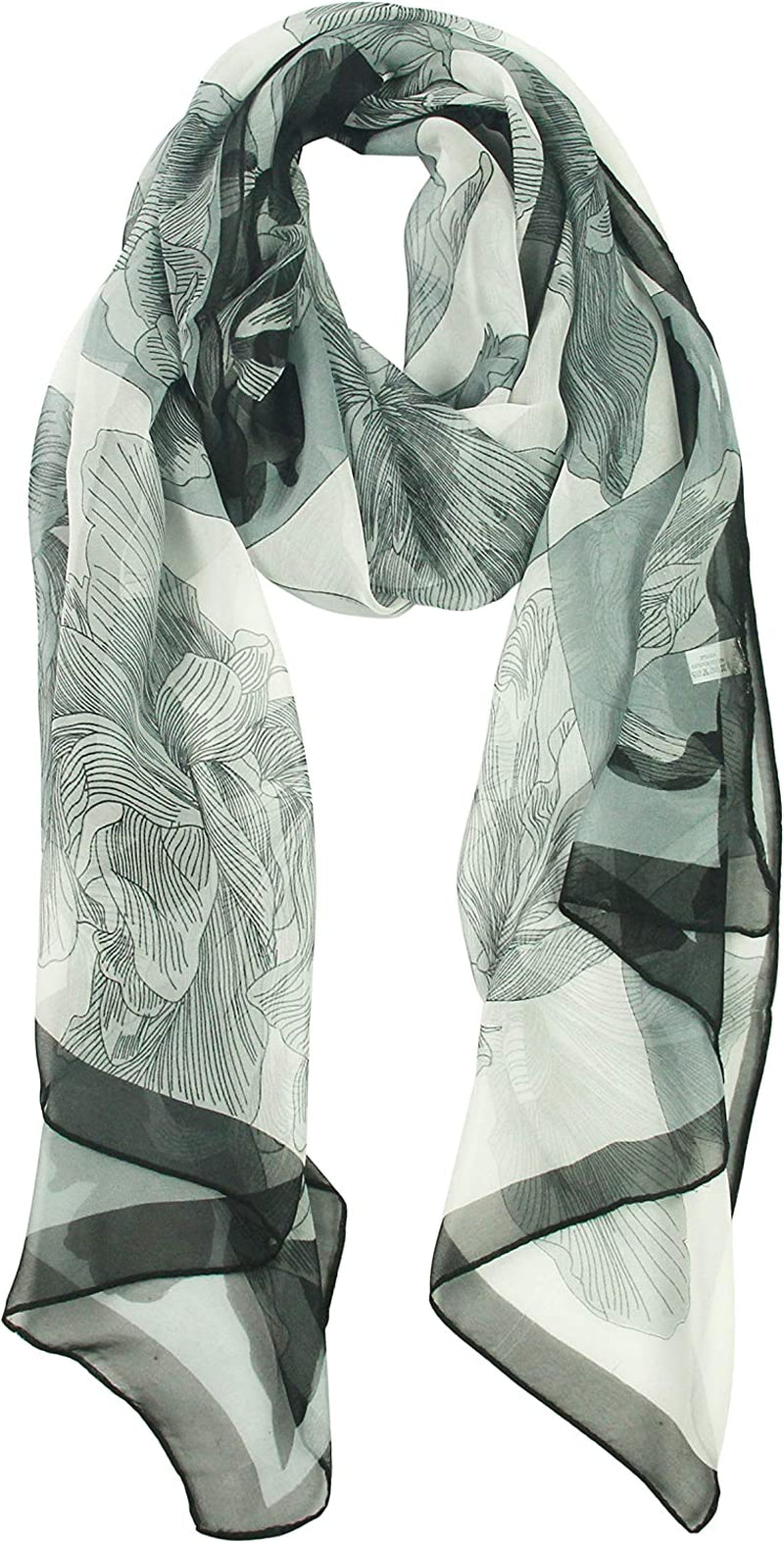 Long Chiffon Fashion Scarf - Pantonight Lightweight Chiffon Sheer for Women Apparel & Accessories > Clothing Accessories > Scarves & Shawls PANTONIGHT No.731  
