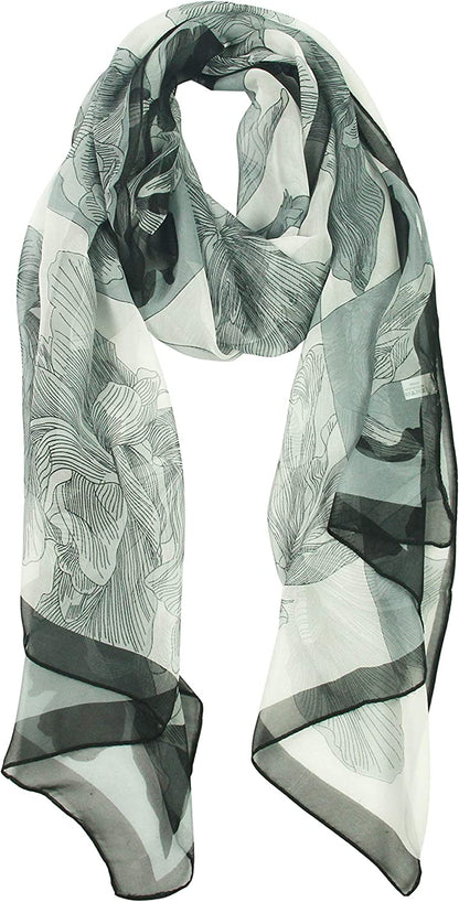 Long Chiffon Fashion Scarf - Pantonight Lightweight Chiffon Sheer for Women Apparel & Accessories > Clothing Accessories > Scarves & Shawls PANTONIGHT No.731  