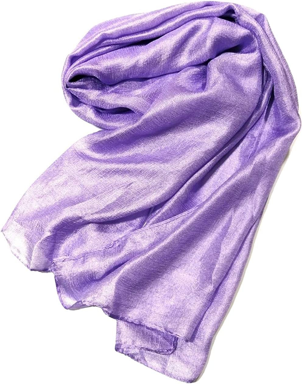 Shanlin Solid Color Silk Feel Long Scarves Apparel & Accessories > Clothing Accessories > Scarves & Shawls Shanlin Lilic  