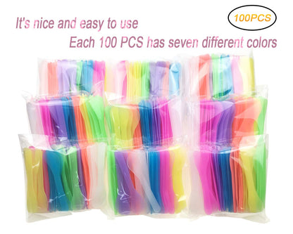 Qsqueen 100 PCS Cosmetic Spatula for Makeup Face Mask Plastic Spoon Disposable Makeup Tools for Mixing and Sampling 4.88'' X 1.06" Random Color Health & Beauty > Personal Care > Cosmetics > Cosmetic Tools > Skin Care Tools QsQueen   