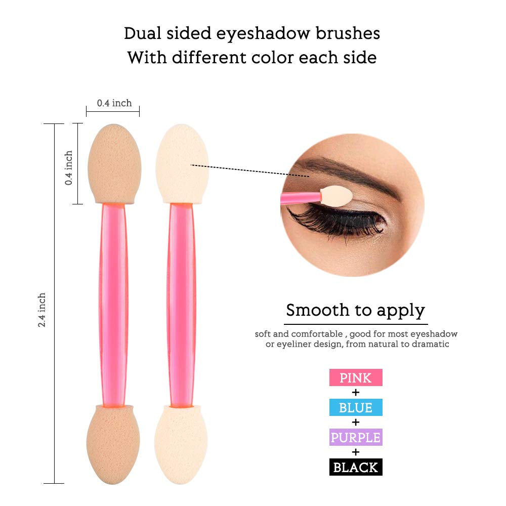 Eyeshadow Applicators,Morgles 200PCS Disposable Dual Sides Eye Shadow Sponge Applicators Disposable Eyeshadow Applicator Brushes Tipped Oval Makeup Tool-Multicolor Health & Beauty > Personal Care > Cosmetics > Cosmetic Tools > Makeup Tools MORGLES   