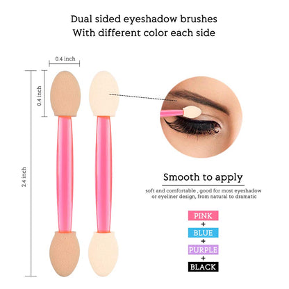 Eyeshadow Applicators,Morgles 200PCS Disposable Dual Sides Eye Shadow Sponge Applicators Disposable Eyeshadow Applicator Brushes Tipped Oval Makeup Tool-Multicolor Health & Beauty > Personal Care > Cosmetics > Cosmetic Tools > Makeup Tools MORGLES   