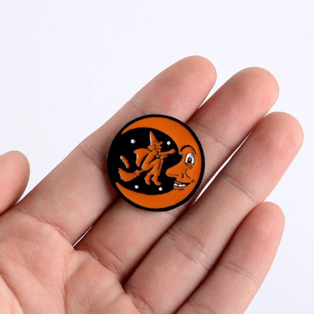 6PCS Halloween Enamel Pins Punk Brooch Pins for Backpacks Badges Hats Bags Clothes Hat Decoration, Cute Enamel Lapel Pin Set, Punk Brooches