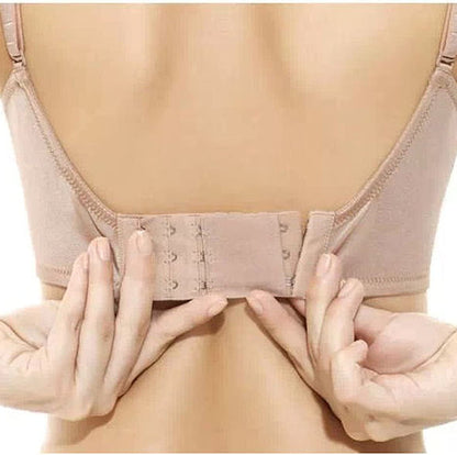 6Pcs Women Ladies Soft Comfortable Back Bra 2 Hooks / 3 Hooks / 4 Hooks Band Extension Strap Extender, White/Black/Khaki