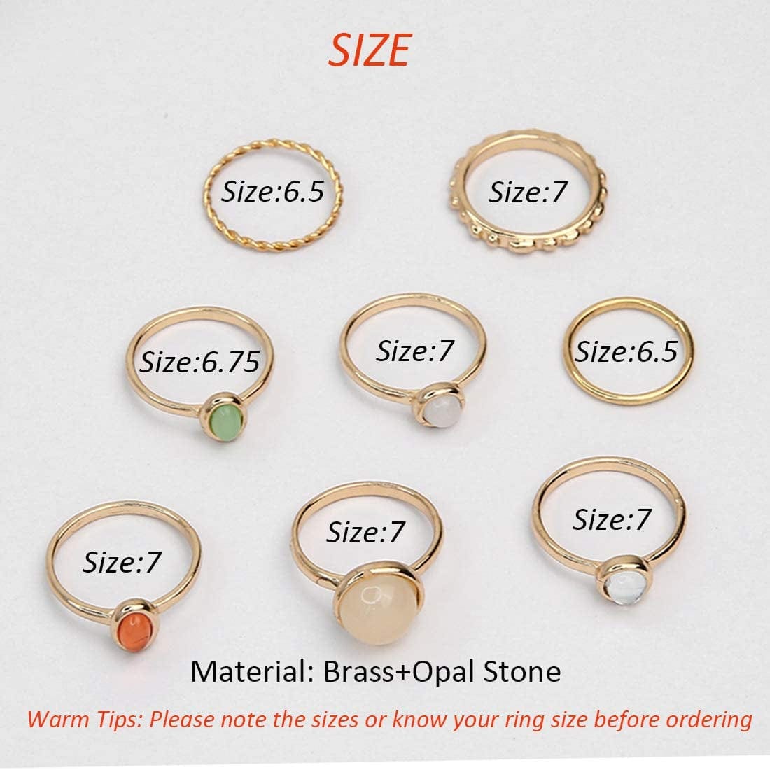 7-19Pcs Silver Star Moon Knuckle Ring Set for Women Girls Vintage Stackable Midi Finger Rings Set