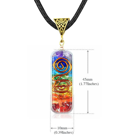 7 Chakra Crystals Healing Bracelet Necklace Stone Tree of Life Pendant Positive Energy Yoga Spiritual Natural Gemstone Jewelry Set