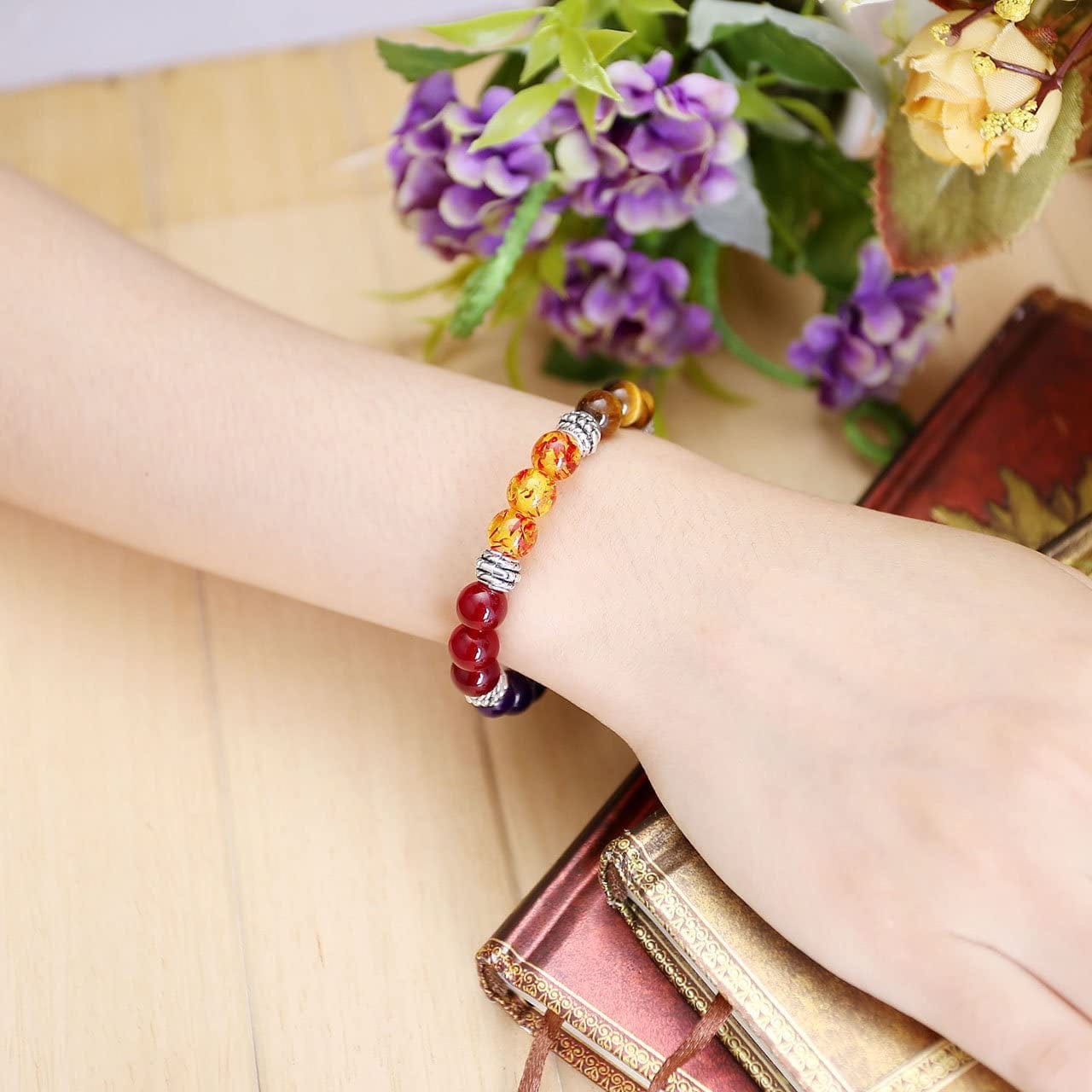 7 Chakra Lava Rock Stone Beads Yoga Reiki Healing Energy Balancing Necklace Bracelets Earrings Jewelry Set