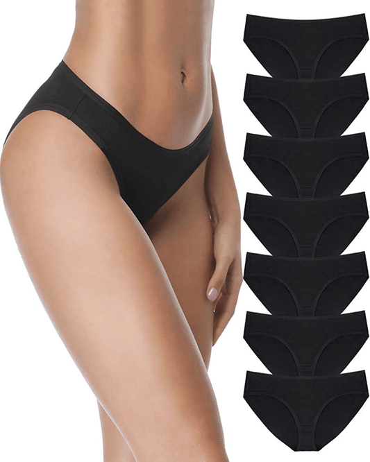 7 Pack Womens Cotton Underwear Comfort Breathable Bikini Panties Apparel & Accessories > Clothing > Underwear & Socks > Underwear SIMIYA X-Large  