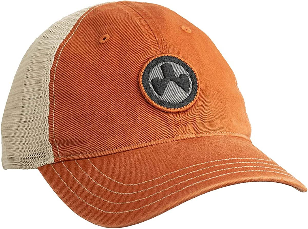 Magpul Trucker Hat Snap Back Baseball Cap, One Size Fits Most Apparel & Accessories > Clothing Accessories > Hats Magpul Garment Washed Burnt Orange/Khaki One Size 