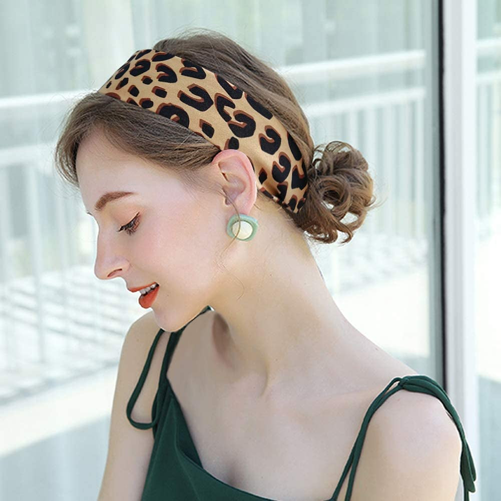 GERINLY Leopard Neck Tie Chic Skinny Scarf Hairband Stylish Purse Scarf Leopard Accessory Apparel & Accessories > Clothing Accessories > Bandanas & Headties GERINLY   