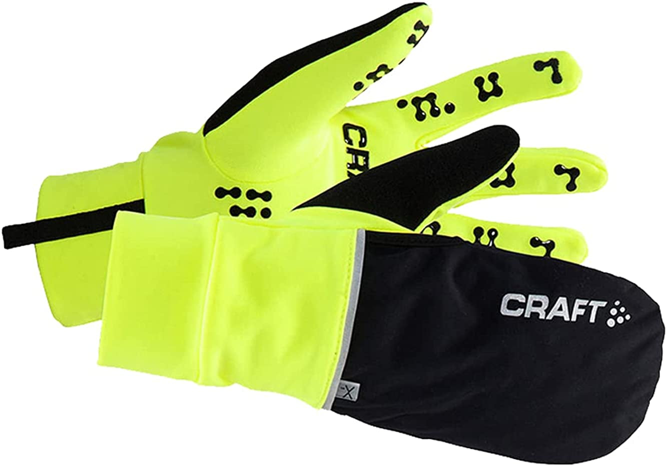 Craft Sportswear Hybrid Weather 2-In-1 Cycling Glove Apparel & Accessories > Clothing Accessories > Gloves & Mittens Craft Flumino/Silver Medium 