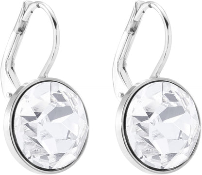 Swarovski Authentic Bella Rhodium Plated Charming White Pierced Mini Earrings Apparel & Accessories > Jewelry > Earrings Swarovski   
