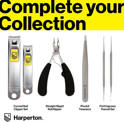 Harperton Nail Clippers Set - 2 Pack Stainless Steel Ingrown Toenail Tool, Professional Fingernail & Toenail Clippers for Thick Nails Health & Beauty > Personal Care > Cosmetics > Cosmetic Tools > Nail Tools Harperton   