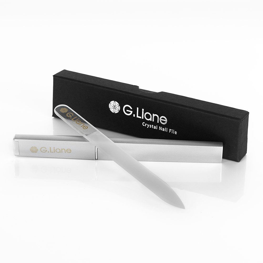 Best Crystal Nail File Set – G.Liane Professional Nail File Manicure Pedicure Kit for Natural Nails Acrylic Nails Gels Nails Manicure Tools for Home and Salon (Clear Pointed) Health & Beauty > Personal Care > Cosmetics > Cosmetic Tools > Nail Tools G.Liane   