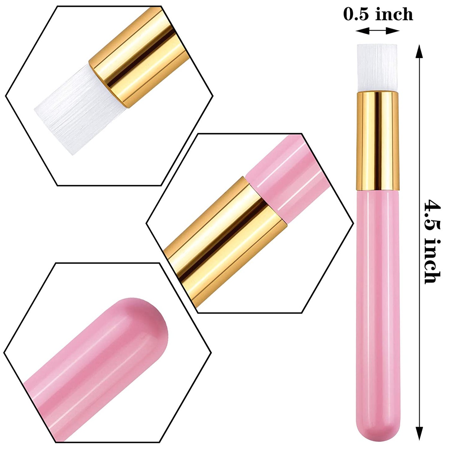 Elcoho 20 Pieces Lash Shampoo Brushes Facial Cleansing Brushes Cosmetic Eyelash Extension Peel off Blackhead Brush Remover Tool Cleansing Brush Nose Pore with 50 Eyelash Brushes, Pink-Hot Pink Health & Beauty > Personal Care > Cosmetics > Cosmetic Tools > Makeup Tools ELCOHO   