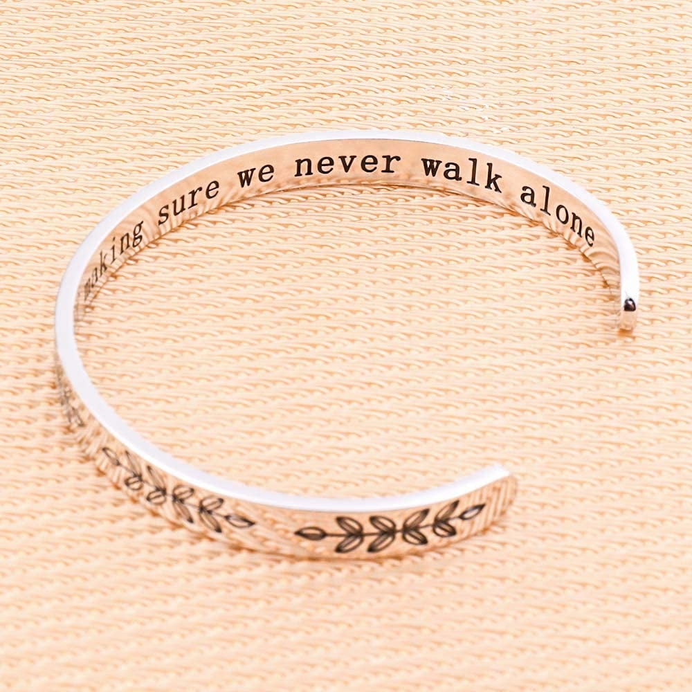 M MOOHAM Bracelets for Women- Engraved Quote Inspirational Bracelet Birthday Christmas Funny Gifts for Best Friend, Daughter, Son, Sister, Niece, Mom, Coworkers, Stainless Steel Jewelry Apparel & Accessories > Jewelry > Bracelets M MOOHAM   