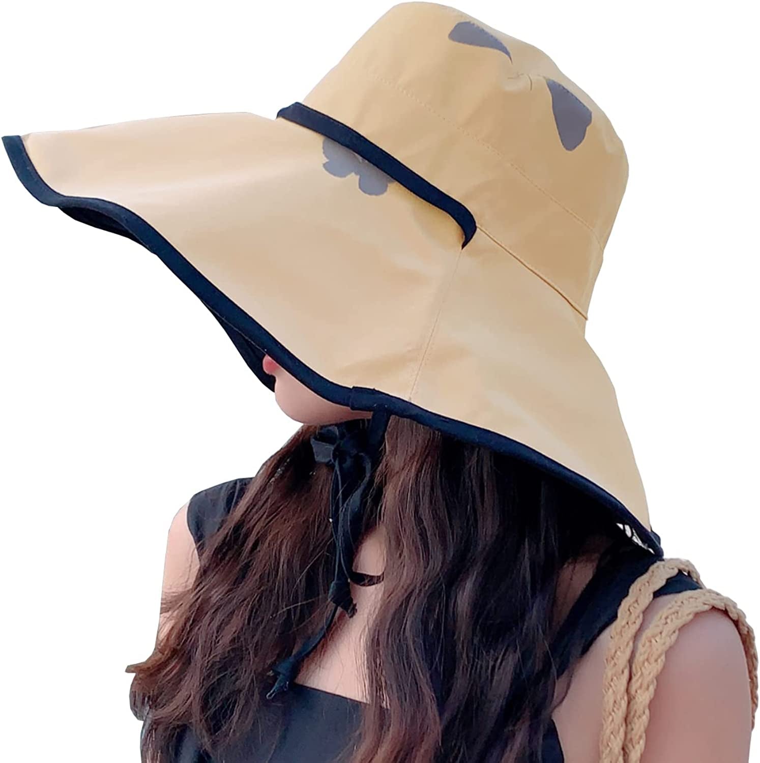 Farodor Women'S Packable Reversible Bucket Hat UV Sun Protection Wide Brim Summer Beach Cap Apparel & Accessories > Clothing Accessories > Hats FaroDor 5khaki  