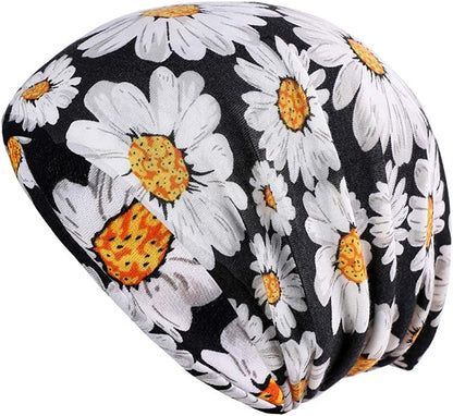 HONENNA Printed Turban Headband Chemo Cap Soft Sleep Beanie Apparel & Accessories > Clothing Accessories > Headwear HONENNA   