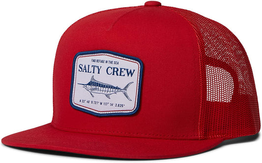 Salty Crew Stealth Trucker Apparel & Accessories > Clothing Accessories > Hats Salty Crew Red One Size 