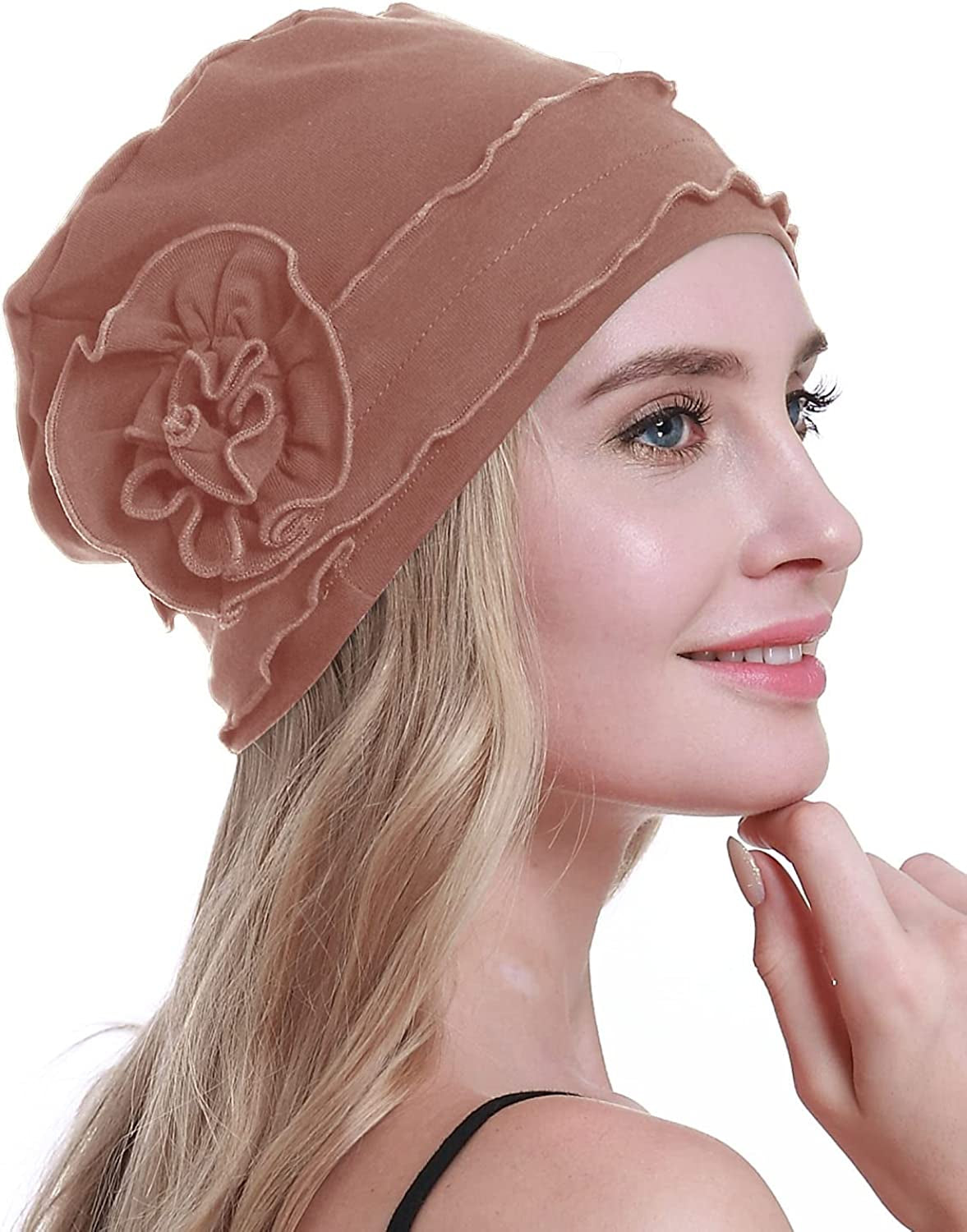 Osvyo Chemo Headwear Turban Cap for Women - Cancer Beanie Hair Loss Sealed Packaging Apparel & Accessories > Clothing Accessories > Headwear osvyo   