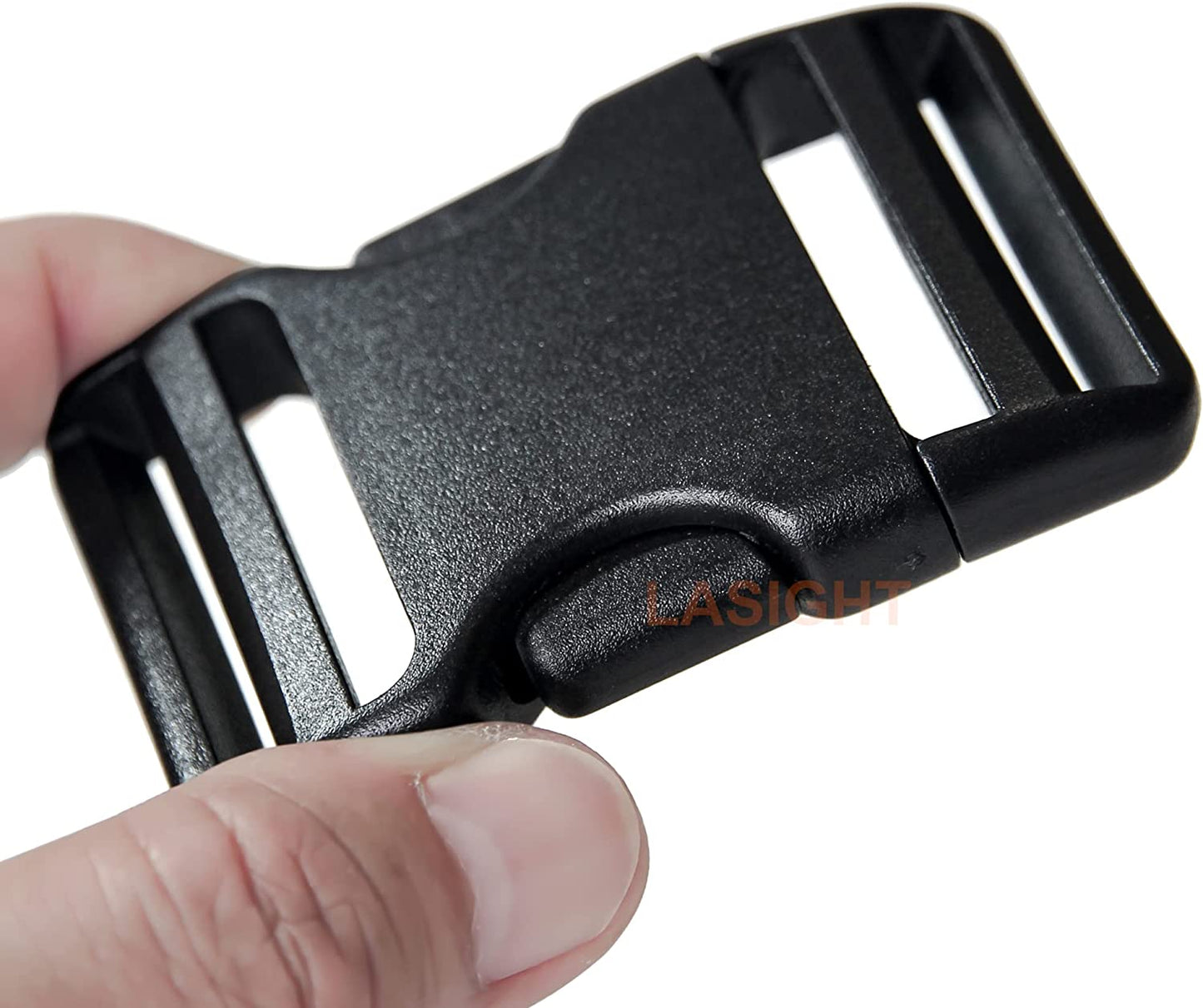 Buckle for Strap 1.5": Side Release Buckles Plastic Clips 4 Set + Tri-Glide Slide 8 Pcs Fit 1 1/2 Inch Wide Nylon Straps Webbing Belt, Heavy Duty Replacement for Backpack, Dual Adjustable No Sewing Apparel & Accessories > Clothing Accessories > Belt Buckles LASIGHT   